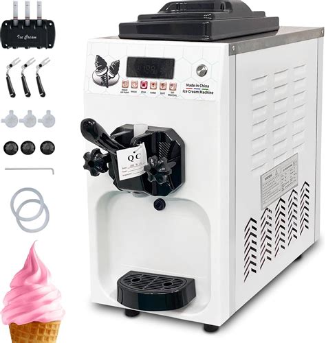 Amazon.com: Vaseni Countertop Soft Serve Ice Cream Maker Commercial ...