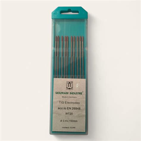 METAPOD 2.4mm x 150mm WT20 Red Tip Tungsten TIG Welding Electrodes ...
