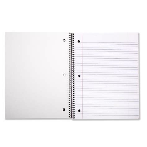 Amazon Basics Wide Ruled Spiral Notebook, 100 Sheets, 5-Pack