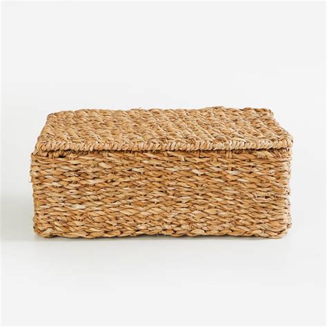 Buy Wilton Iron and Seagrass Storage Box with Lid from Home Centre at ...