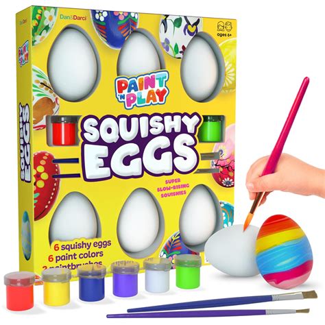 Easter Egg Squishy Painting Kit - Arts & Crafts for Girls and Boys ...