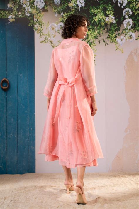 ARCVSH by Pallavi Singh - Solid Jacket With Strap Dress - Elahe