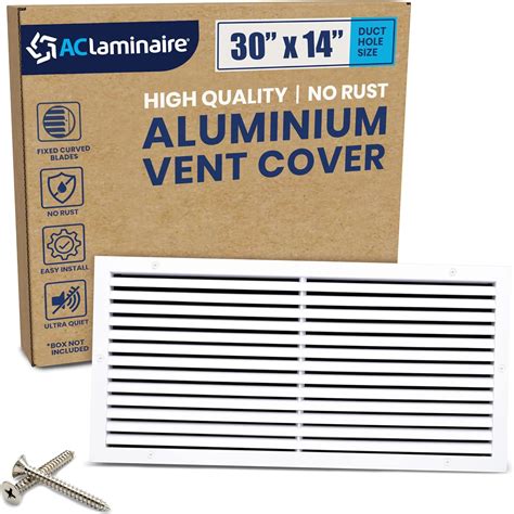 Fits 30" x 14" Duct Hole [31.6" x 15.6" Face] - Aluminum Return Grille ...