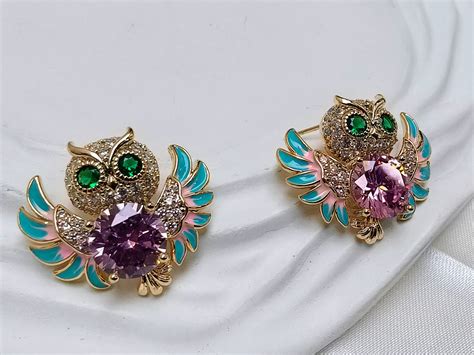 Xuping "Whispers of Wisdom" Owl Earrings – A Touch of Enchantment - Sumaeoa