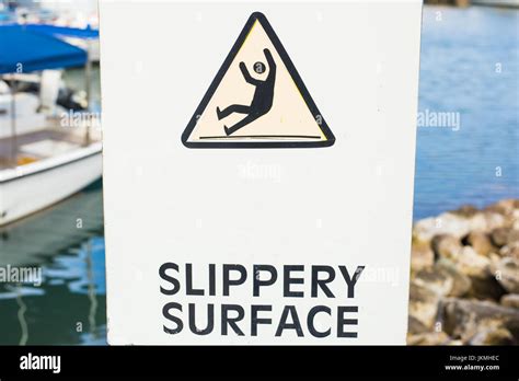Image result for Slippery Surface Sign