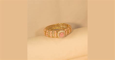 Roohani Openable Kada - Pink - Pratha Collection – Blingvine