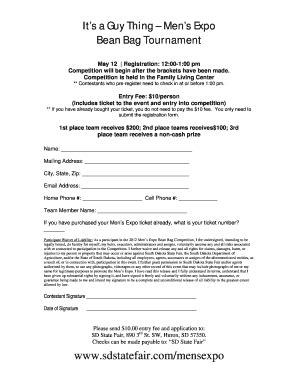 Fillable Online bags brackets form Fax Email Print - pdfFiller