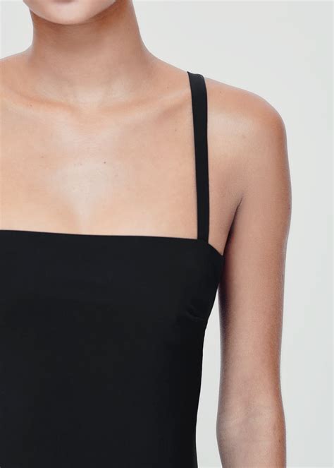 Palma Black Square Neck Swimsuit | Black Swimsuit