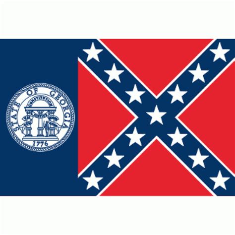 State of Georgia Flag (1956-2001) 4 X 6 ft. Old GA Flags