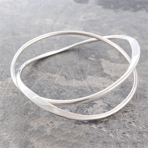 mens ribbed solid silver bracelet by hersey silversmiths ...