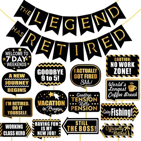 Party Propz Retirement Decorations - 16Pcs Happy Retirement Set for Men ...