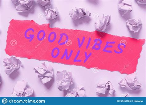 Hand Writing Sign Good Vibes only. Concept Meaning Just Positive ...