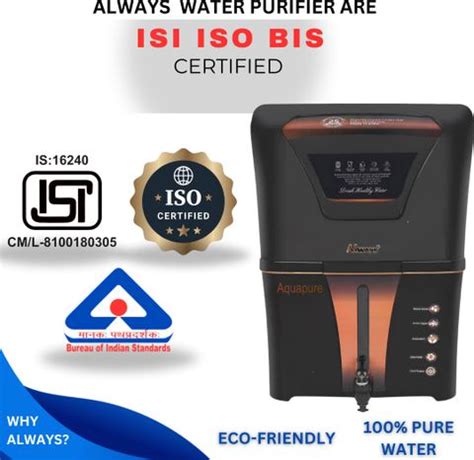 Always Aquapure Zinc Copper Alkaline RO with 12 L RO + UV + UF + Copper ...