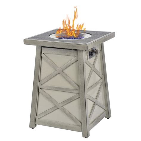 Buy BAIDE HOME Outdoor Propane Fire Pit Table, 19.5" Sintered Stone Top ...