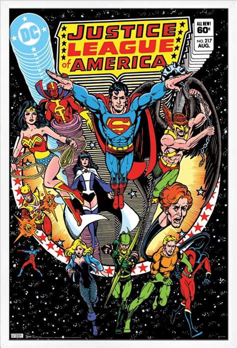 DC Comics - Justice League - Cover Wall Poster, 22.375" x 34", Framed ...