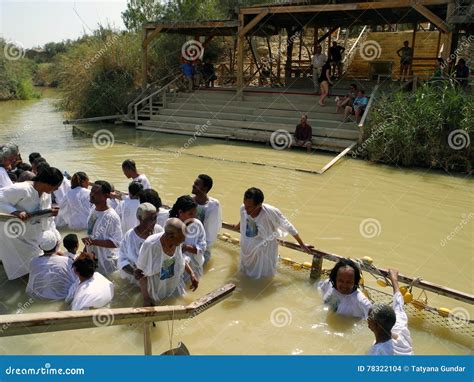 The Jordan River, Israel. editorial stock image. Image of baptism ...
