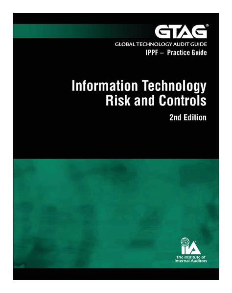 GTAG 1: IT Risk & Control Assessment Guide - 2nd Edition - Studocu