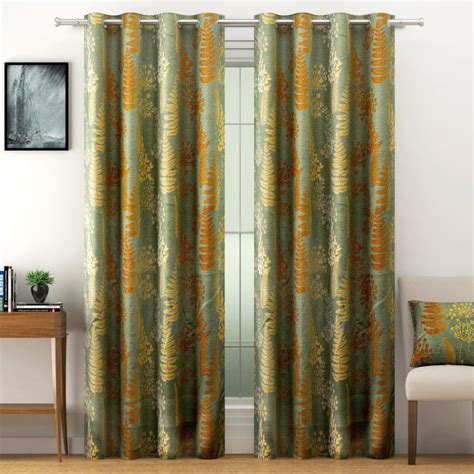 Buy SWAYAM Sigma Set of 2 Printed Room Darkening Door Curtains from ...