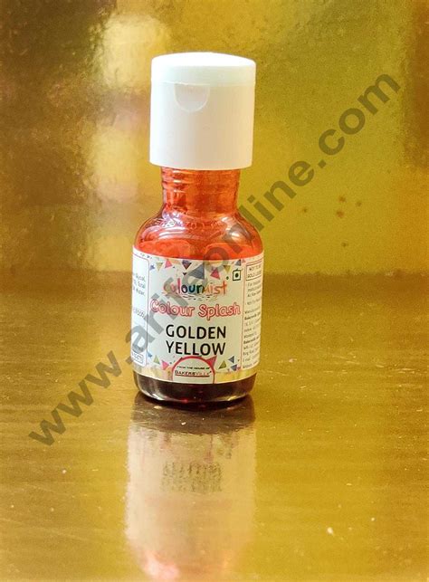 Colourmist Colour Splash Mini Liquid Food Colour - Golden Yellow 20gm ...