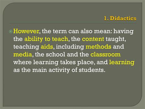 SOLUTION: 1 didactics vs pedagogy part 1 - Studypool