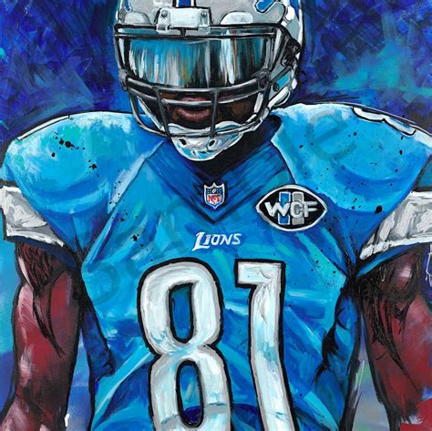 🔥 Free Download Calvin Johnson Detroit Lions By David Courson by ...