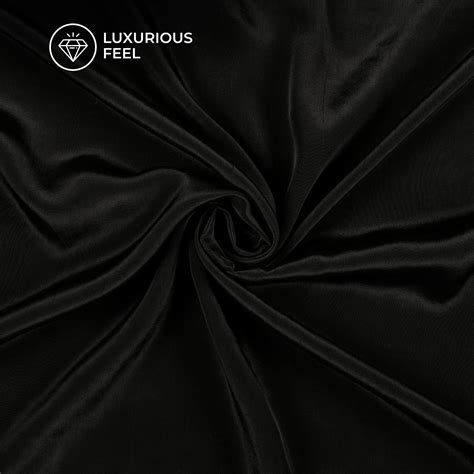 Black Plain Pure Natural Crepe Fabric – Fabcurate