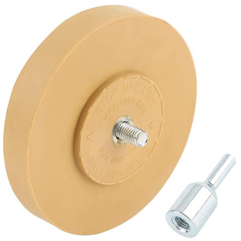 Rubber Eraser Wheel,Decal Remover Eraser Wheel - 4 inch Pad with Drill ...