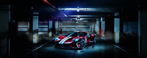 Download wallpaper 2560x1024 ford gt, ford, sports car, tuning ...