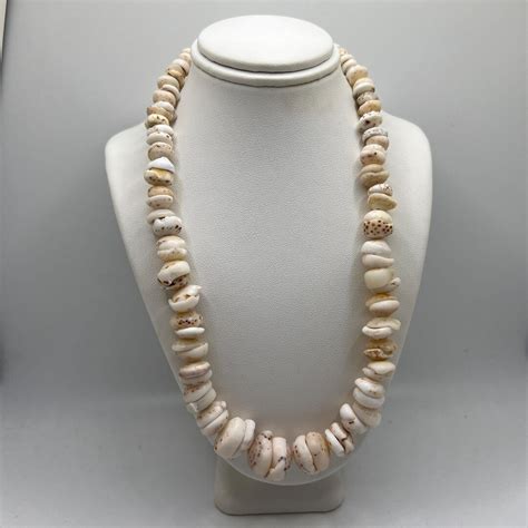 Hawaiian Puka Shell Necklace, Matching-white Pukas With Brown Speckled ...
