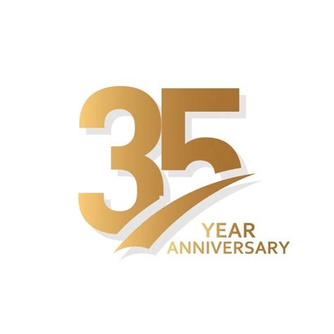 35 Anniversary Clipart Hd PNG, 35 Years Anniversary Vector Template ...