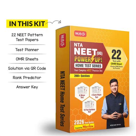 NEET Home Test Series | 22 Test Booklets (8 Minor Tests+4 Semi-Major T ...