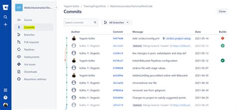 Bitbucket Commits 的图像结果