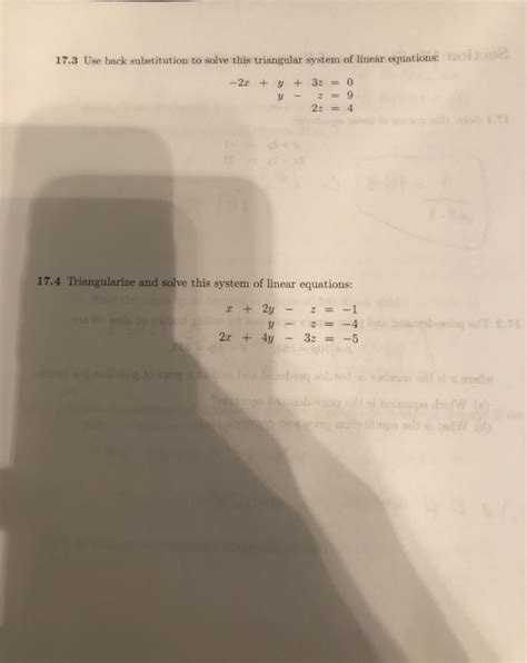 Use Back Substitution to Solve the Triangular System 的图像结果