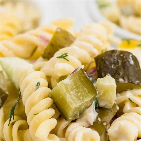 Dill Pickle Pasta Salad - The Cheerful Cook