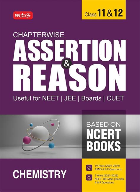 MTG Chapterwise Assertion & Reason For NEET, JEE, CUET & Boards Exam ...