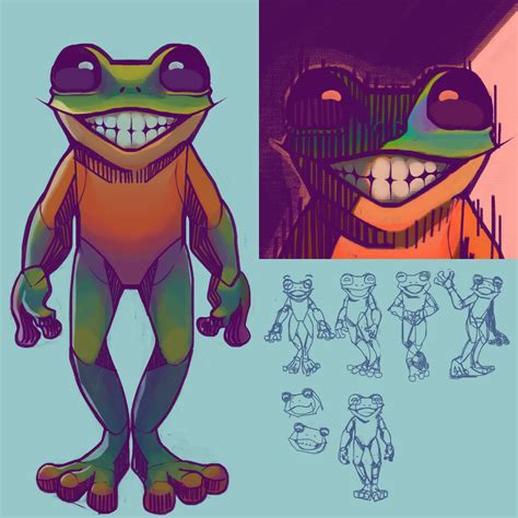 Frog with Teeth by peachinessinpeaches on DeviantArt