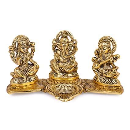 Buy Sneha Collection Lakshmi ,Ganesh &Saraswati ji Statue Set of 3 ...