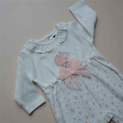 Peach Blossom Cot Baby Half Romper – babyaroosa