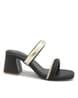 Buy Black Heeled Sandals for Women by Elevato Basics Online | Ajio.com