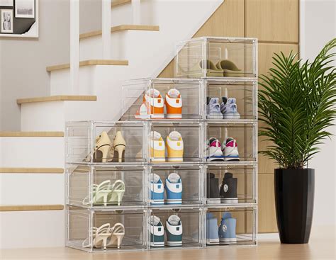 HOMIDEC Shoe Storage, 6 Pack Shoe Organizer Clear India | Ubuy