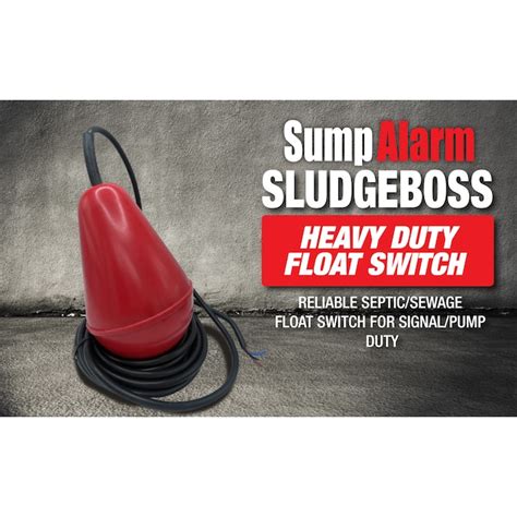 SludgeBoss Sump Alarm Sewage/Septic Wire Lead Float Switch 33 Foot ...