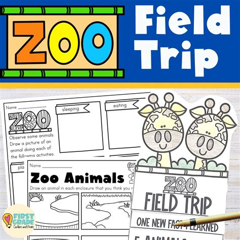 Zoo Field Trip Activities - First Grade Centers and More