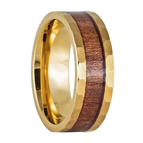 Wood and gold mens wedding bands 60 photos - Astyledwedding.com