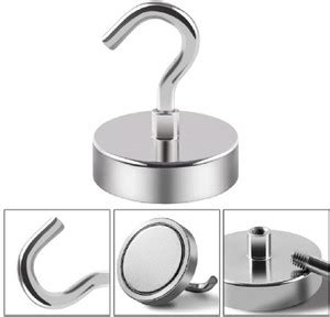 MAGNETICKS MAGNETICKS 10 Piece of 20mm Neodymium Strong Hook Magnet ...