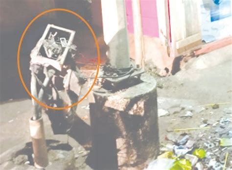 Open fuse box of streetlight poses risk to public at Margao