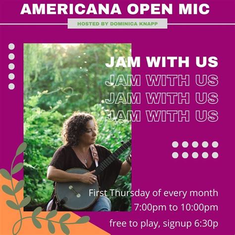 Americana Open Mic with Dominica Knapp, Thick N Thin Brewing Co ...