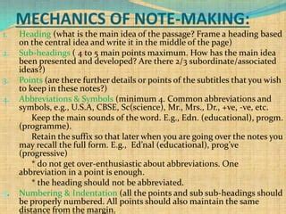Image result for Note-making Structure
