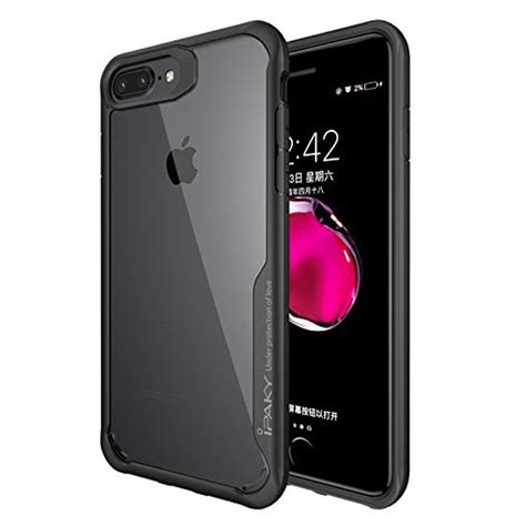 DGEOT Soft TPU Silicone Bumper & Transparent Rigid PC Back Panel Hybrid ...