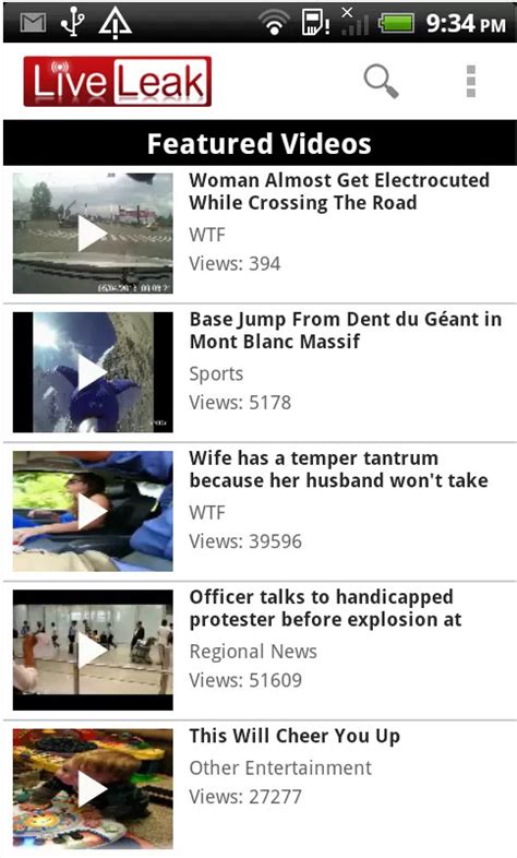 LiveLeak app releases for Android - Neowin