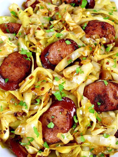 Fried Cabbage and Sausage This simple, yet incredibly flavorful Fried ...